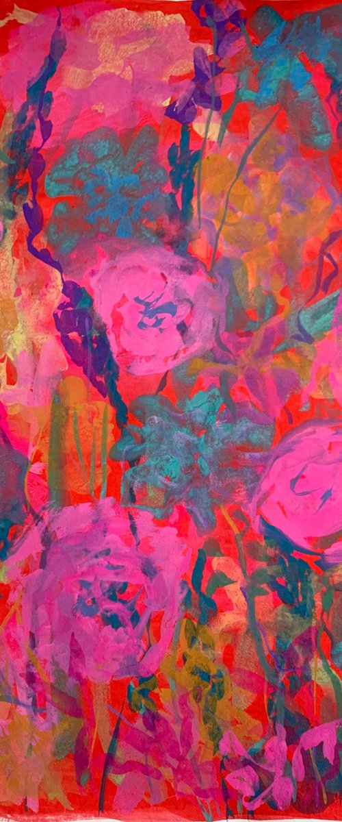 'Flower Burst Red' by Kathleen Mullaniff