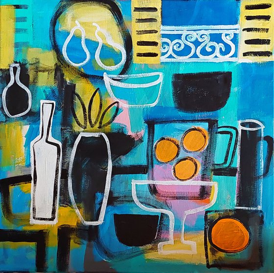 Still Life & Four Oranges