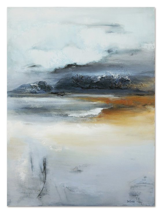 An impressionistic work "The Coastline in the Fog"