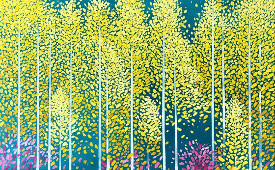 Yellow birches