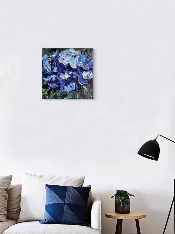 Midnight Hydrangea III — Deep Blue Violet