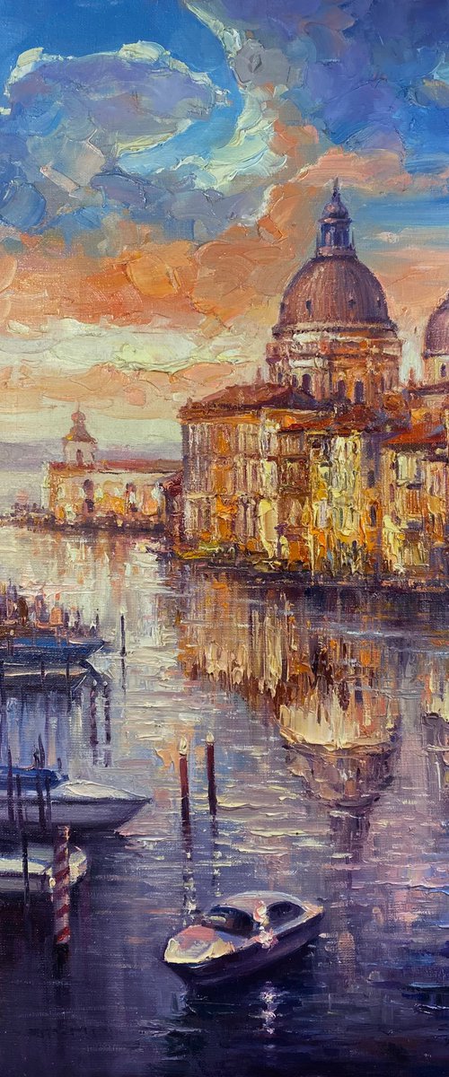 "Venice"original oil painting by Artem Grunyka