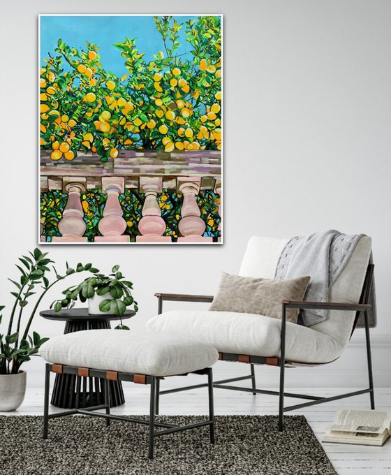 Lemon Trees / 100 x 80 x 4.5 cm