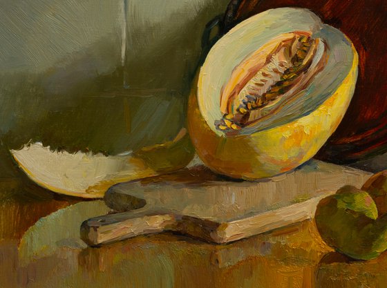 Still life with melon