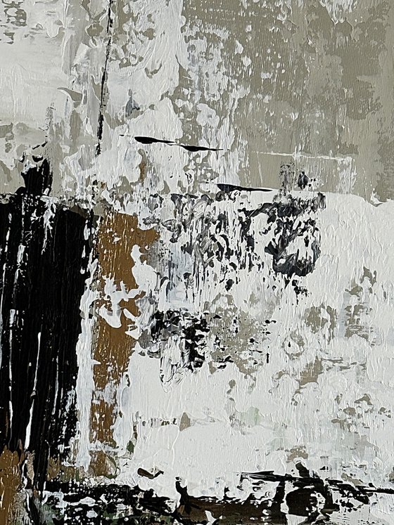 Verdant Axis. Grey Green Gold Textured