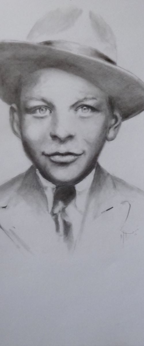 Frank Sinatra. Young Blue Eyes by Mel Davies Original Art