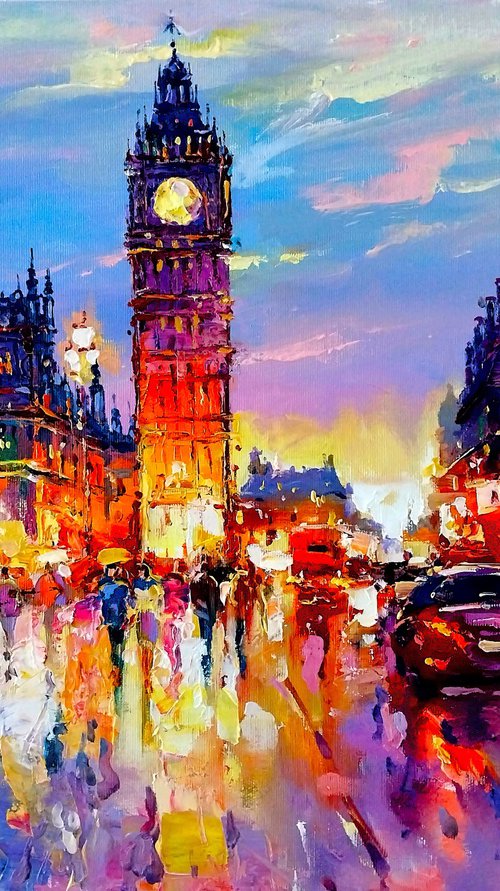 Evening city lights((LONDON) by Andrej  Ostapchuk