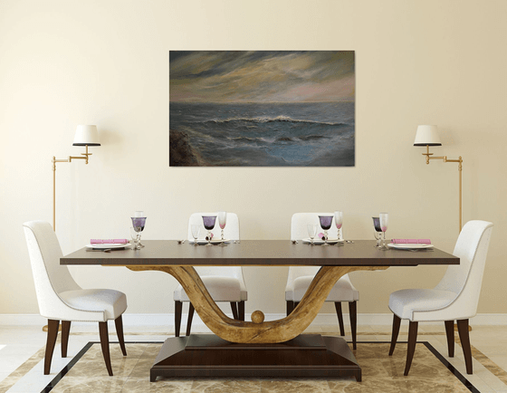 Drama at Sea Seascapes Ocean paintings