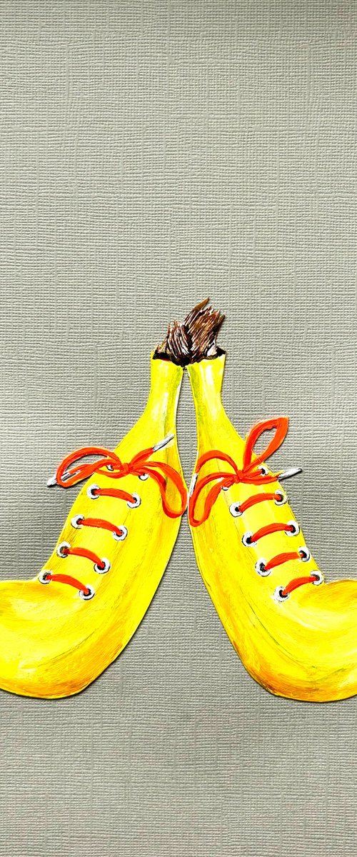 Banana sneakers by Lena Smirnova