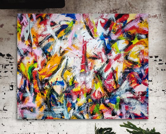 -Panseb- Abstract Expressionism painting