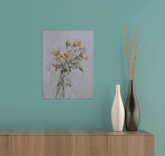 Roses. Original painting.
