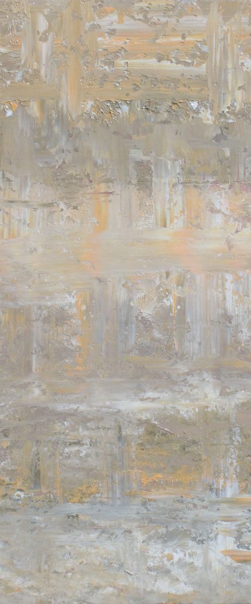 Abstract Peach Silver White Concept by Robert Lynn