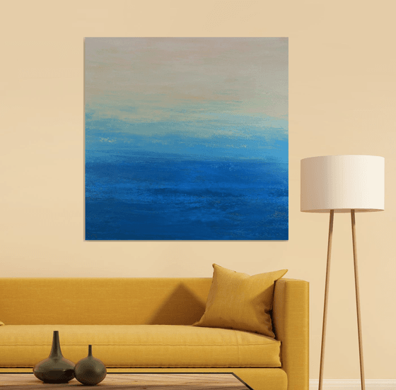 Sand & Sea - Modern Abstract Expressionist Seascape