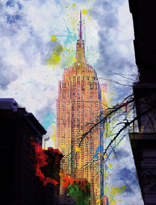 Empire State/XL large original artwork by Javier Diaz