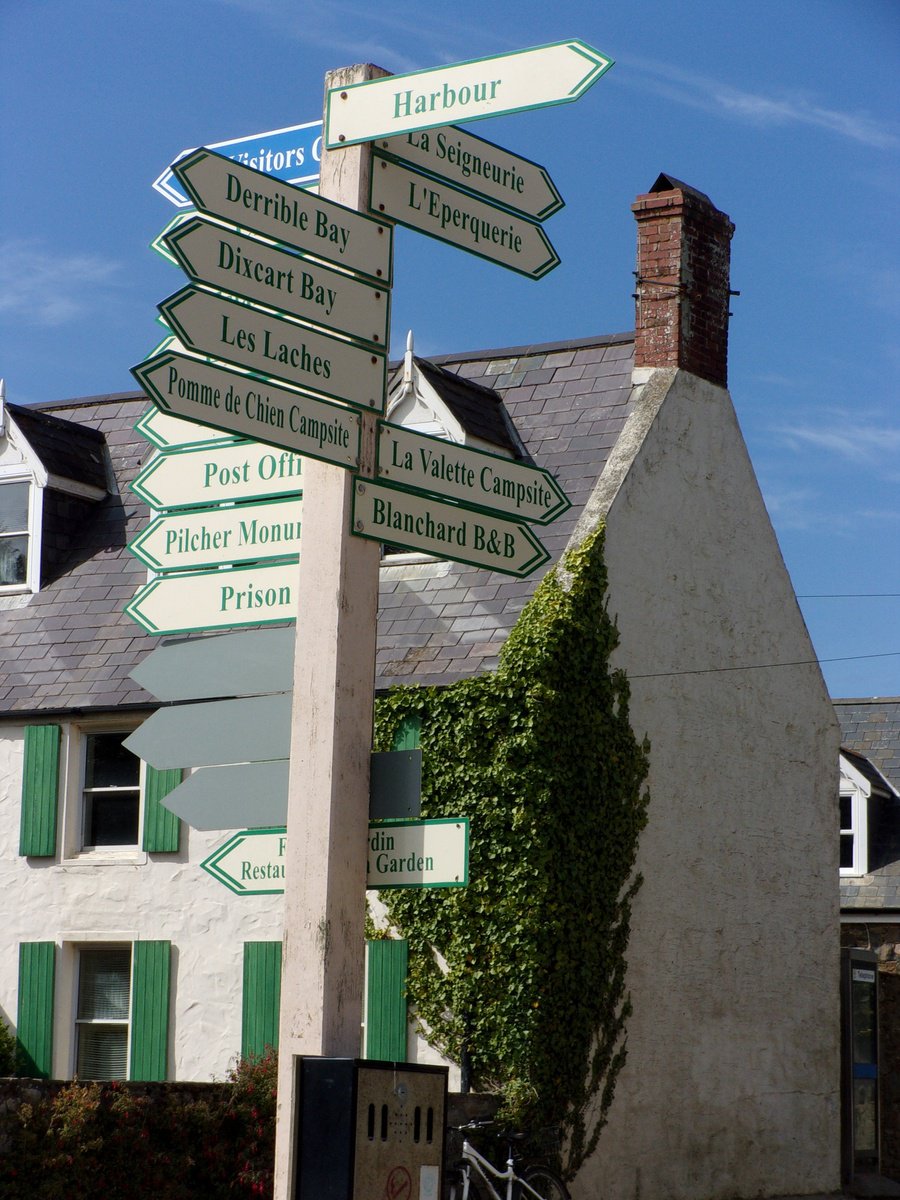 Sark signpost by Tim Saunders