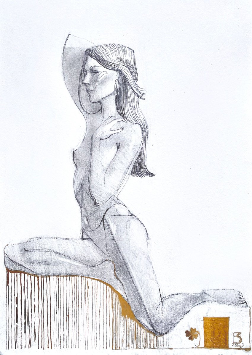 FEMALE FIGURE SKETCH #10 by Sofia Moklyak