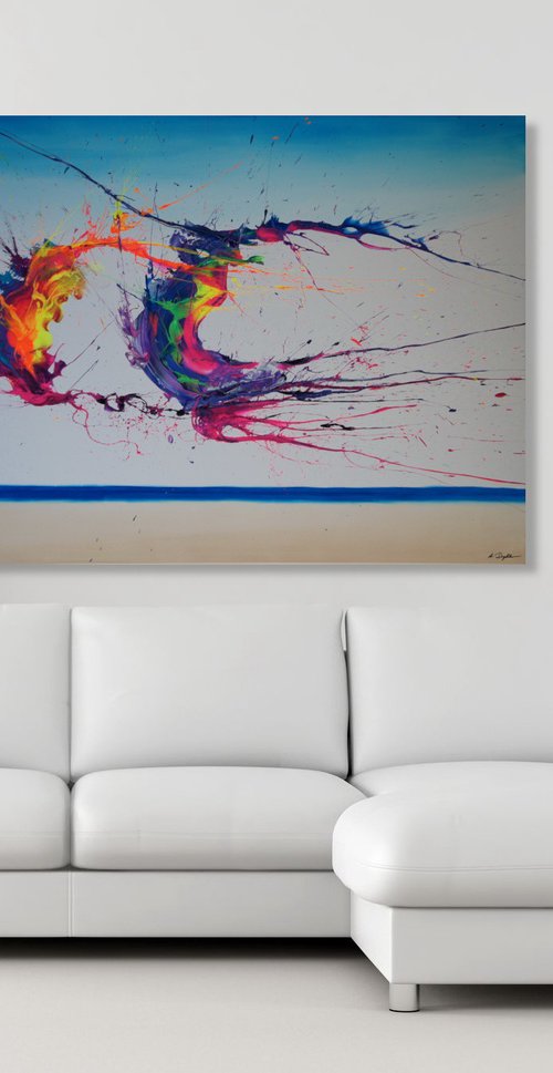 Summer Phenomenon II (Spirits Of Skies 140204) - 100 x 140 cm - XXL (40 x 56 inches) by Ansgar Dressler