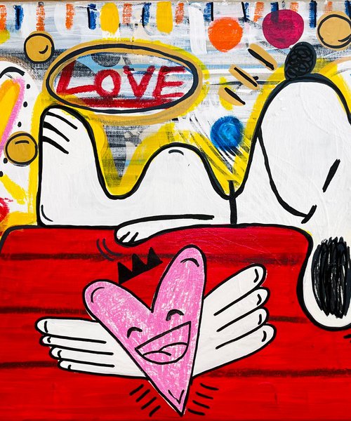 Keep looking up! (50x100cm) Ready to hang by Mercedes Lagunas