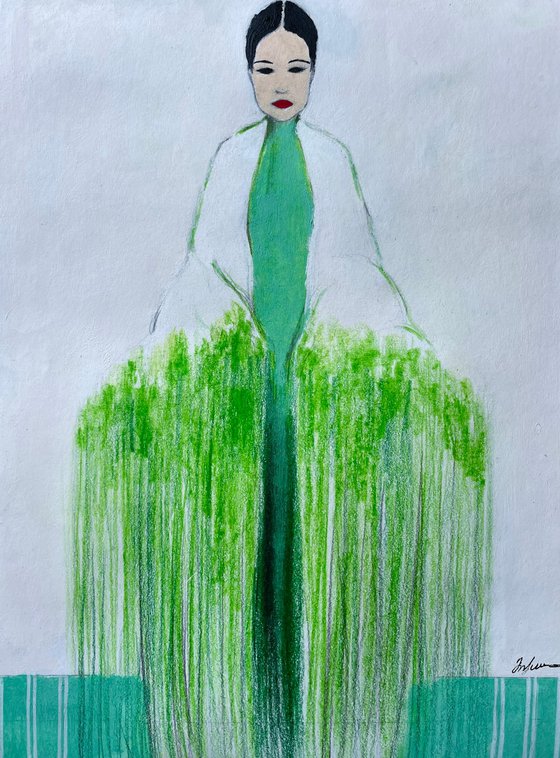 Girl with a Bouquet