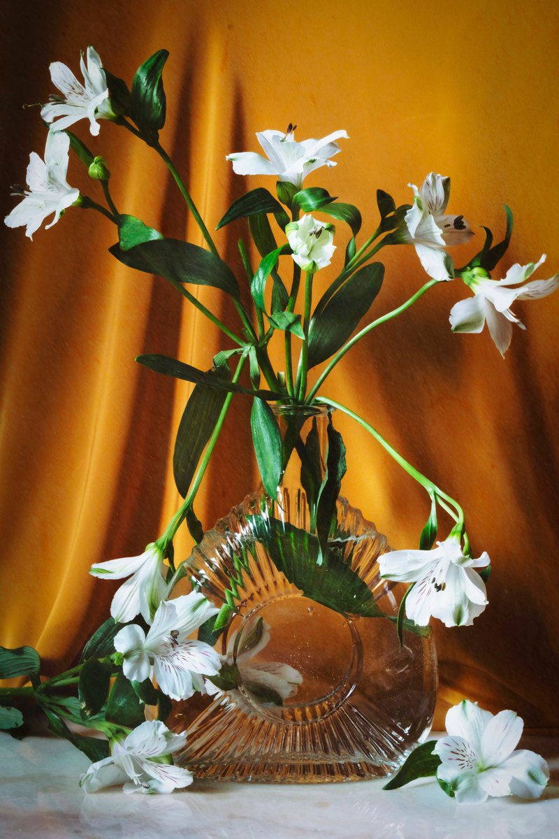 Impressionistic Botanical Photograph By Sandra Platas Hernandez, 17 X 23", La Elegancia De La Primavera, Original Artwork