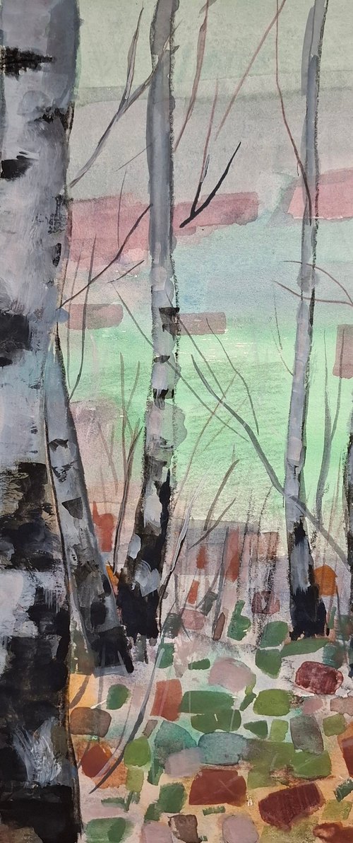 Spring "Birch Forrest" by Olena Kolotova