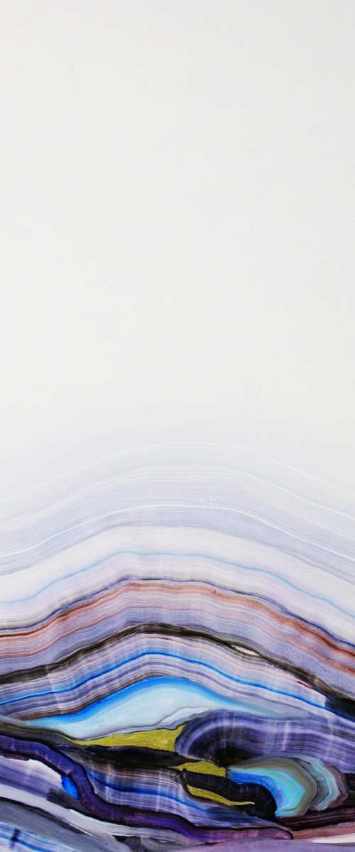 Aureo - Abstract white painting by Isabella Nazzarri