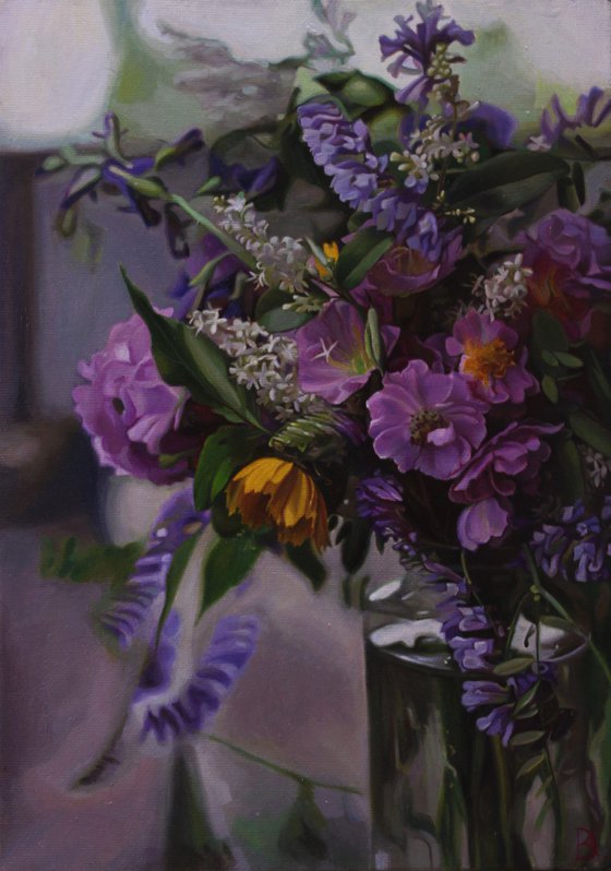 small bouquet in a glass jar(2)