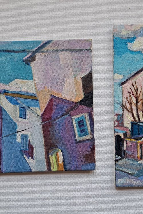 Set of two painting, 7 by Maja Đokić Mihajlović
