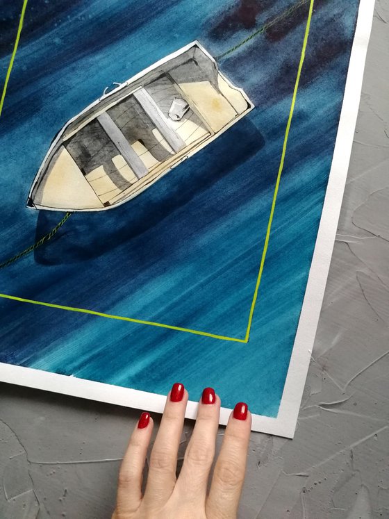 Boat painting