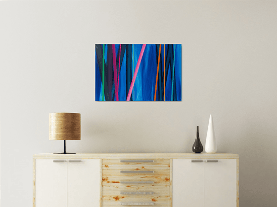 Abstract Spectrum in Blue 5 (AV Art)