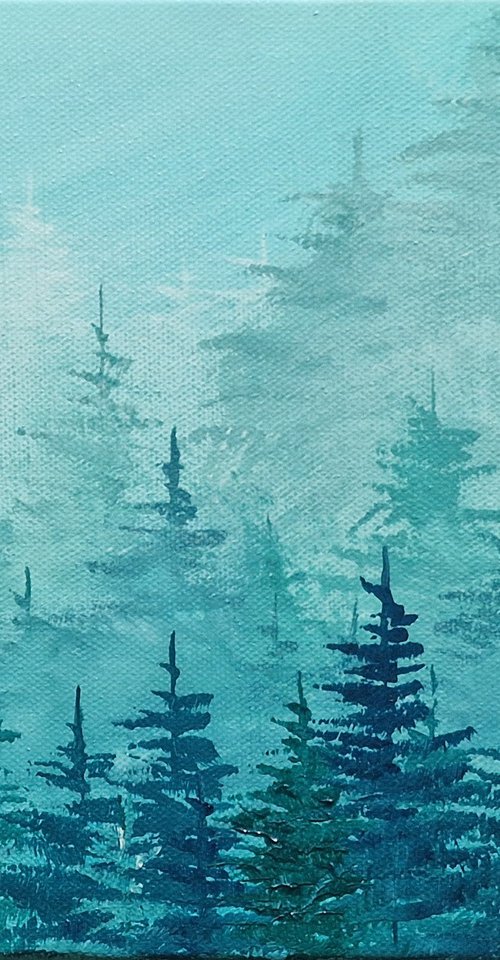Emerald trees, Whinlatter, The Lake District by Sam Martin
