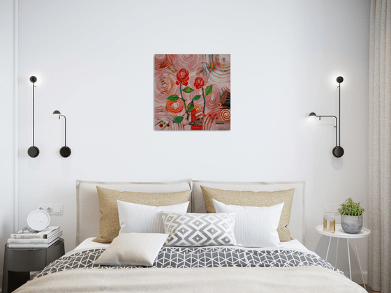 composition with flowers
