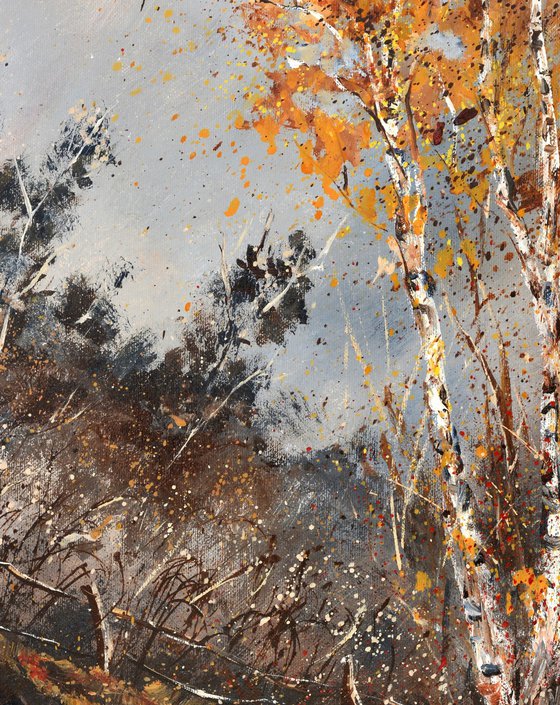 Aspen trees in autumn
