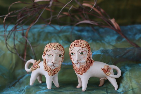 Pair of guardian Lions.