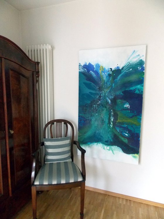 ABSTRACT SEASCAPE BLUE 2