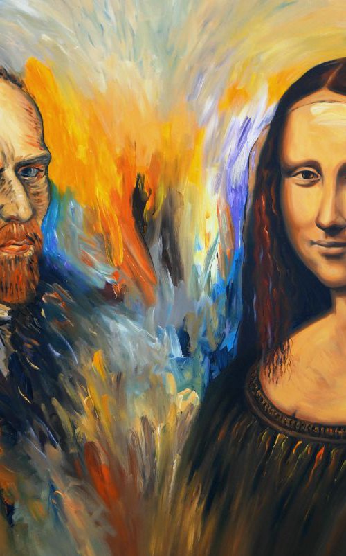 Vincent Meets Mona Lisa XL 1 by Peter Nottrott