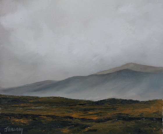 Fading Light Donegal Hills, Irish Landscape