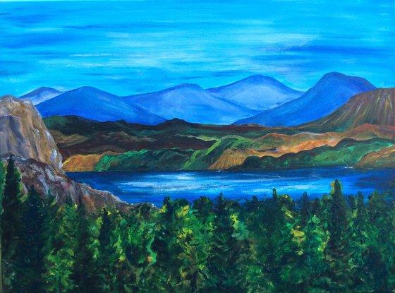 Mountain Landscape (large ready to hang canvas)