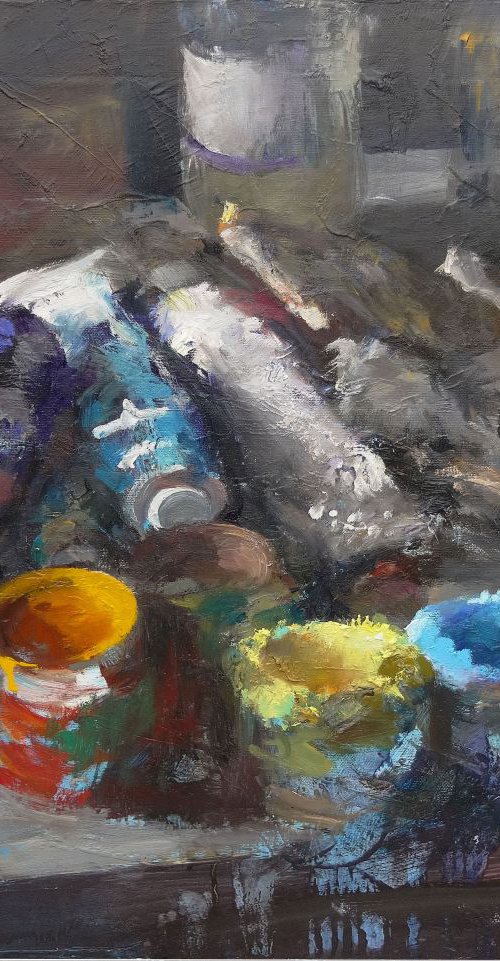 Pots,tubes ,atelier by Manuel Leonardi