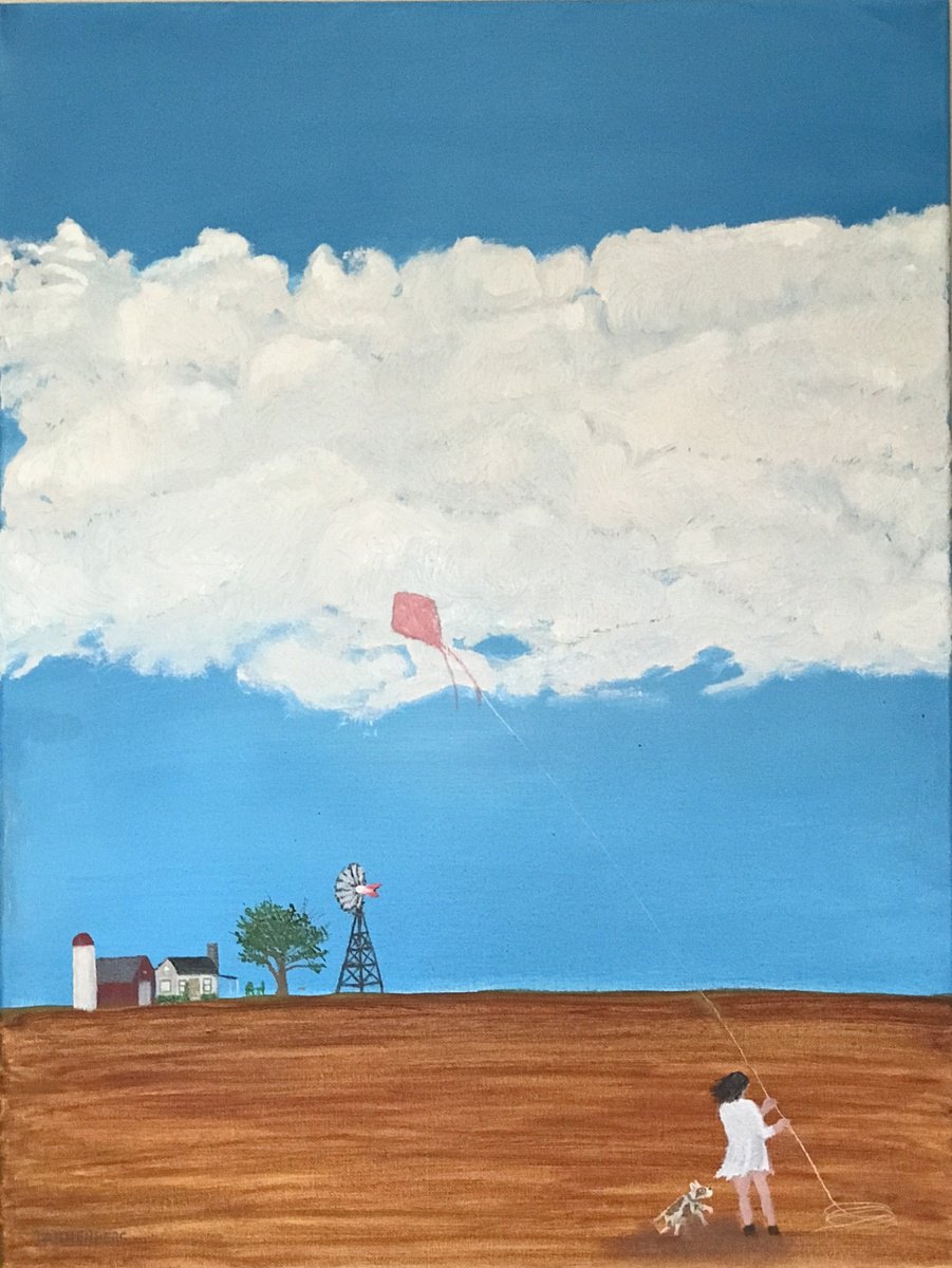 FARM XI KITE FLYING by Leslie Dannenberg