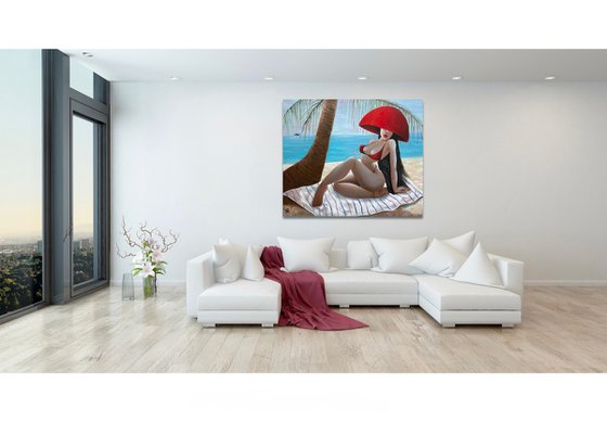 Lady in Red Hat