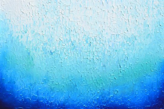 Tranquil XII - Large Blue Painting