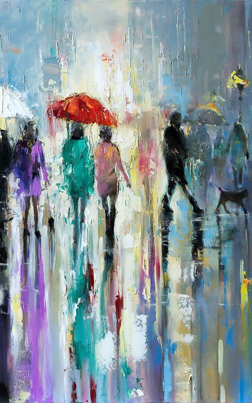'Rainy Evening in London' by Ewa Czarniecka