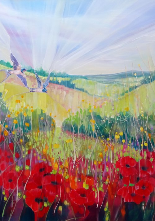 Summer on the Downs by Gill Bustamante