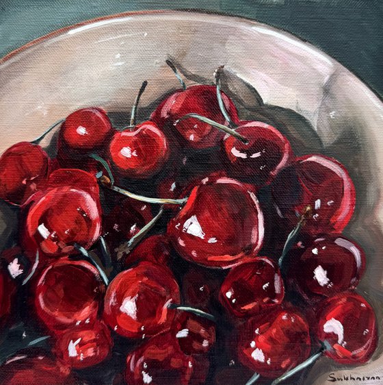 Still Life with Cheries