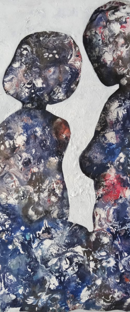 Lezione...Between mother and daughter...FREE SHIPPING by Sylvie Oliveri