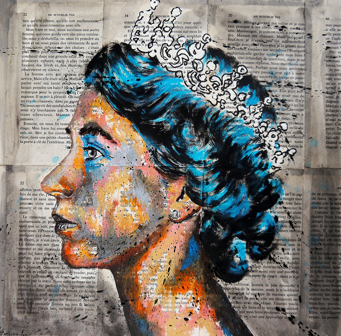 Portrait PS 134 Queen READY TO HANG HOME Gift Oil painting by Bazevian DelaCapuciniere Artfinder