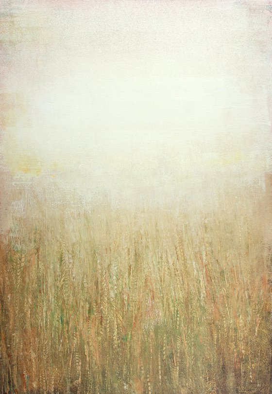 Summer Field 211213, texture abstract golden field