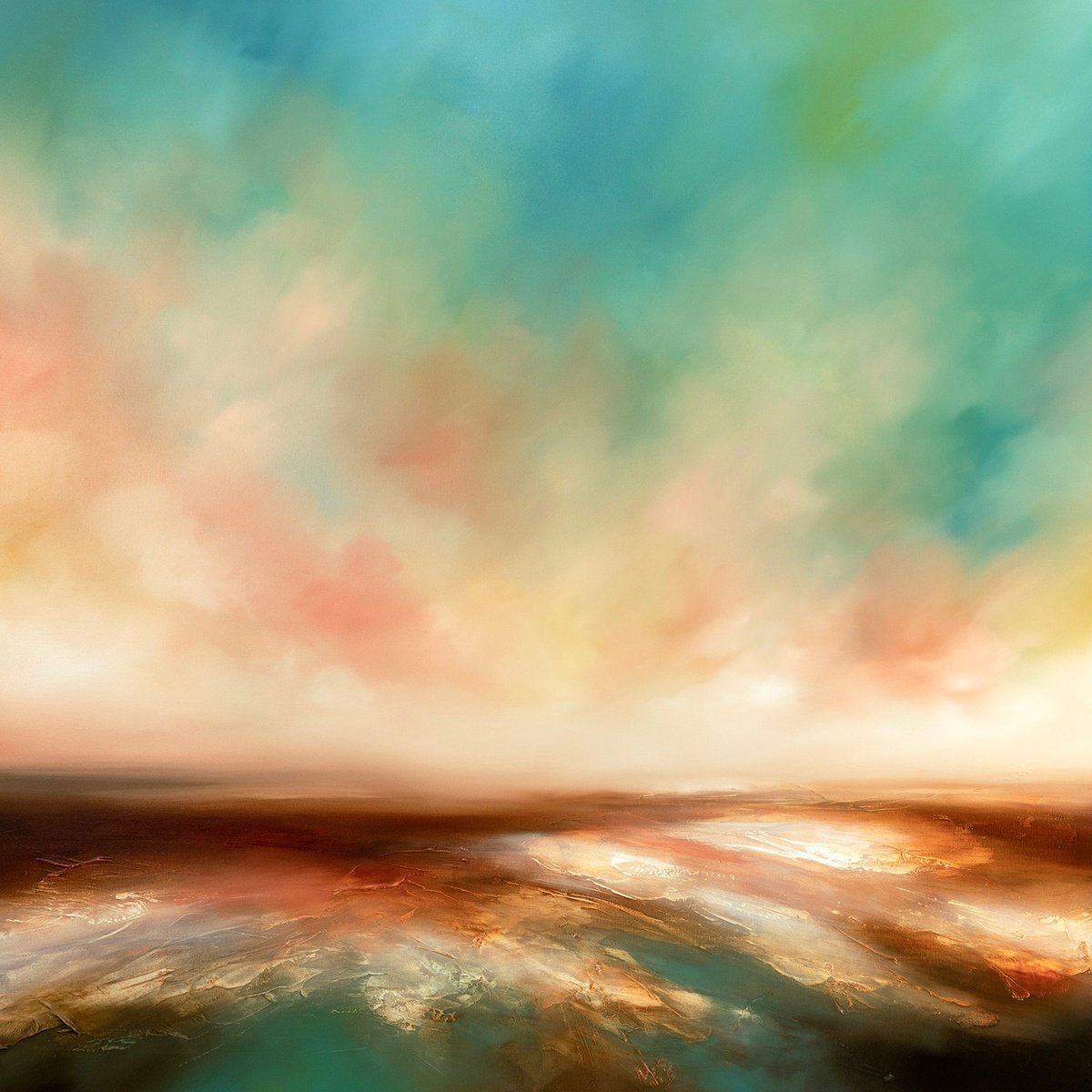 Morning Seas By Paul Bennett, 39 X 39, Artwork For Sale On Artfinder