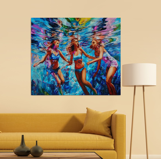 Floating silhouettes